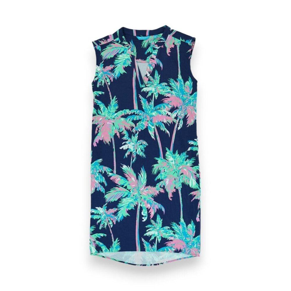 Tori Richard Honolulu Swaying Women's Dress Sleeveless Palms Size S MSRP $188